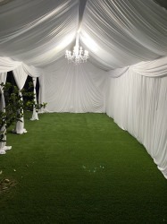 10x20 tent draping