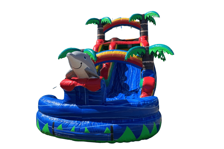 Dolphin Water Slide 12ft x 28ft x 16ft