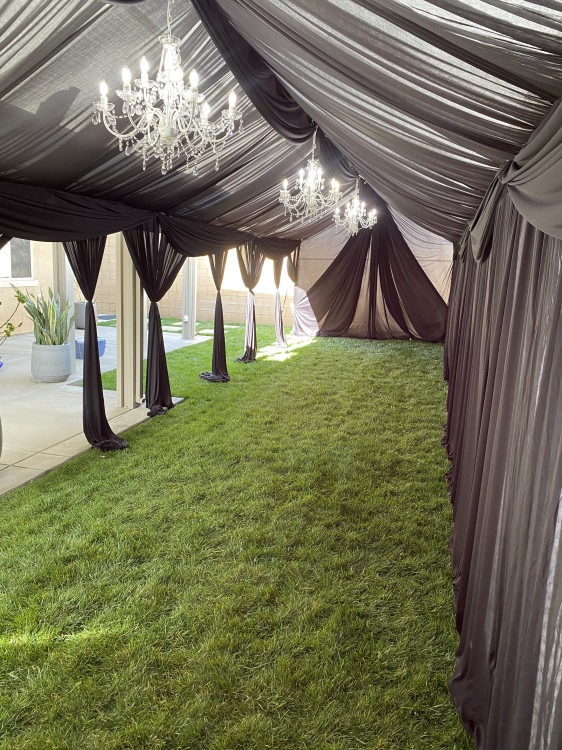 10x30 tent draping 10x30 tent draping