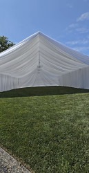 30x80 tent draping